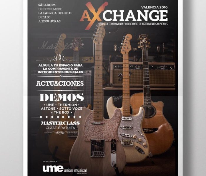 Cartel AX de tamaño grande
